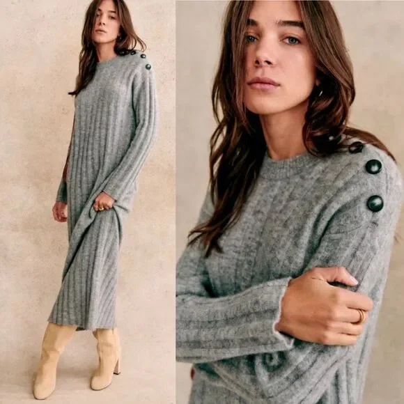 Sézane JULIETTA セーター　ニット sezane julietta jumper in seventies brown flowers print xs